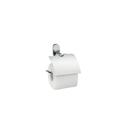 Lucido Toilet Roll Holder with Cover and Wall Mount