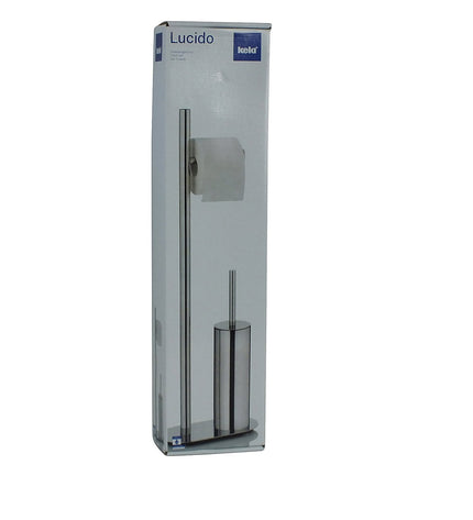Lucido Toilet Brush and Toilet Paper Holder