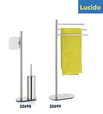 Lucido Toilet Brush and Toilet Paper Holder