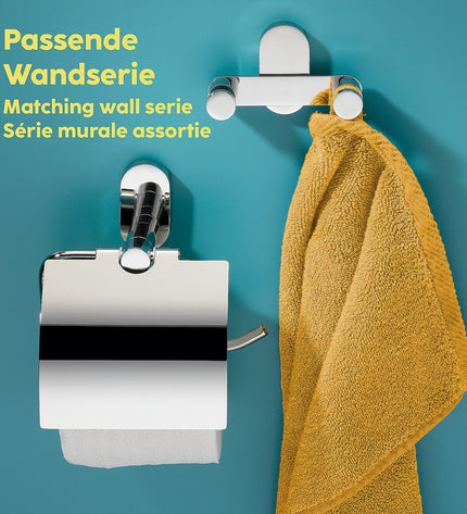 Lucido Toilet Brush and Toilet Paper Holder
