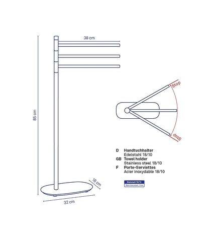 "Lucido Towel Holder"