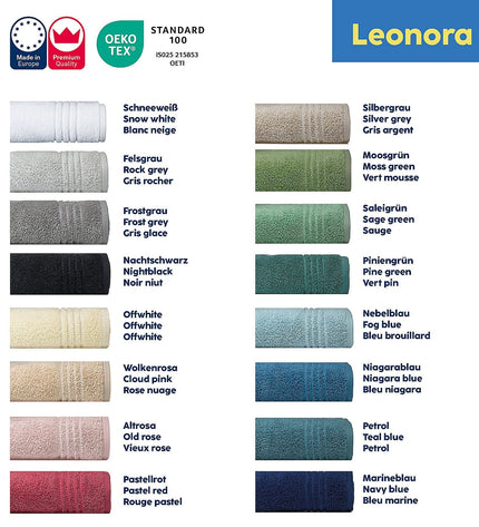 Leonora Bath Towel Snow White 90x200 cm
