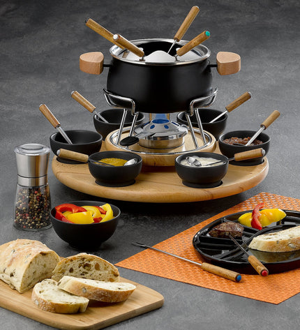 Natura Fondueset met Carrousel Set van 23 Stuks