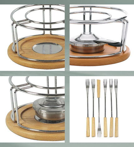 Natuur Kaasfondue Set van 10 Stuks