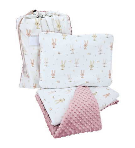 Preschool bedding set 100 x 135 cm with bag BUNNY