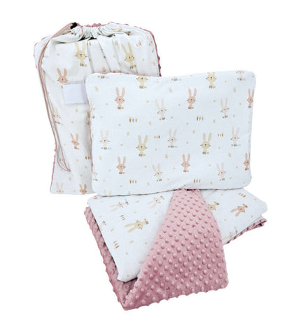 Preschool bedding set 100 x 135 cm with bag BUNNY