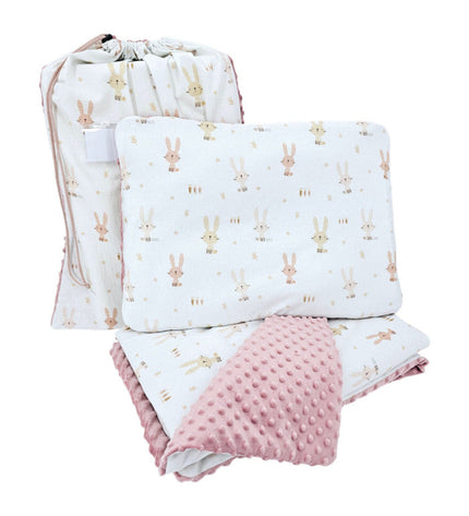 Preschool bedding set 100 x 135 cm with bag BUNNY
