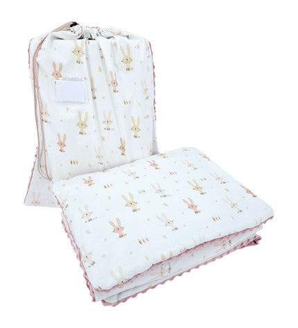 Preschool bedding set 100 x 135 cm with bag BUNNY