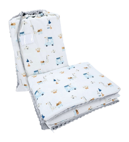 Preschool bedding set 100 x 135 cm with bag GIRAFFE