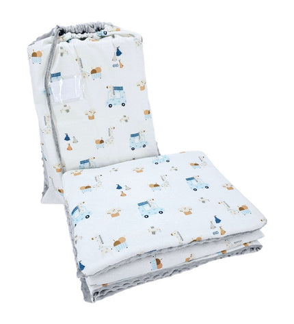 Preschool bedding set 100 x 135 cm with bag GIRAFFE