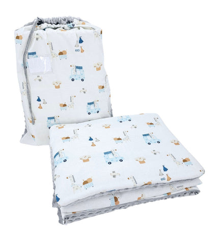 Preschool bedding set 100 x 135 cm with bag GIRAFFE