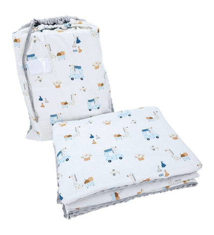 Preschool bedding set 100 x 135 cm with bag GIRAFFE