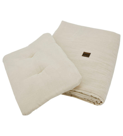 Muslin crib bedding set Latte