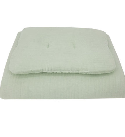 Muslin cot bedding set Mint
