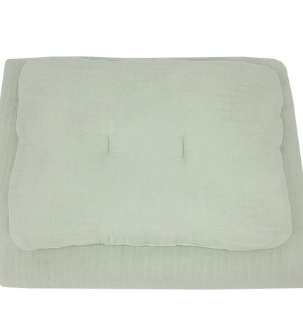 Muslin cot bedding set Mint