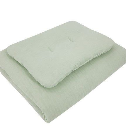 Muslin cot bedding set Mint
