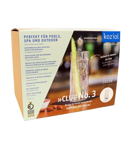 Superglas Club No. 03 Longdrink Glass 250 ml Set of 6 Pieces