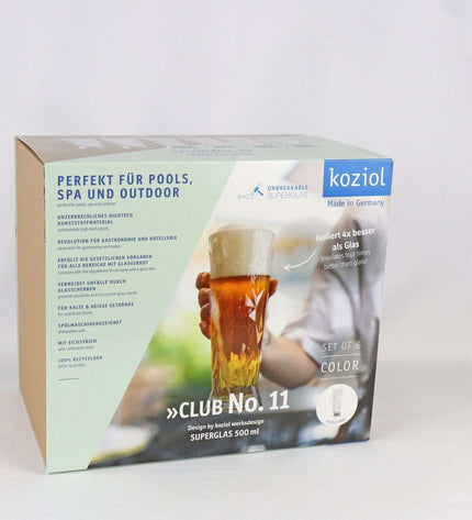 Superglas Club nr. 11 bierglas 500 ml set van 40 stuks