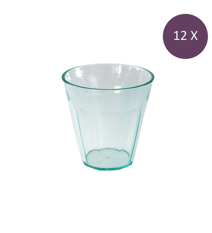 Nora cups 150 ml transparent green set of 12