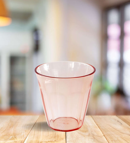 Nora cup 150 ml transparent pink set of 12