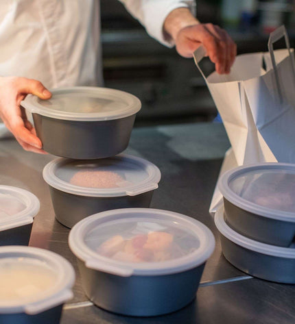 "Move Bowl Round with Compartment 1.1 liter Set of 12 Pieces"