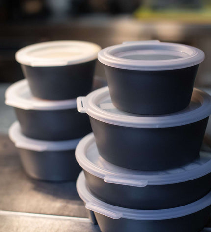 "Move Bowl Round with Compartment 1.1 liter Set of 12 Pieces"