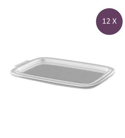 "Move Lid for Tray Rectangle 1.4 liter Set of 12 Pieces"
