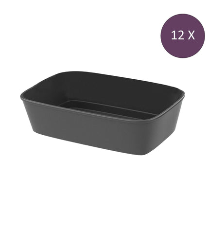 "Move Bowl Rectangle 1.4 liters Set of 12 Pieces"