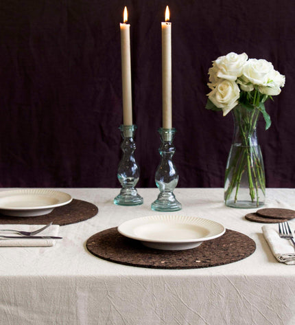 Smoked Cork Placemat Ø 32 cm Set of 2