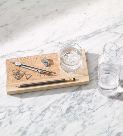 Desk Tray Organizer Carafe Set 28 cm