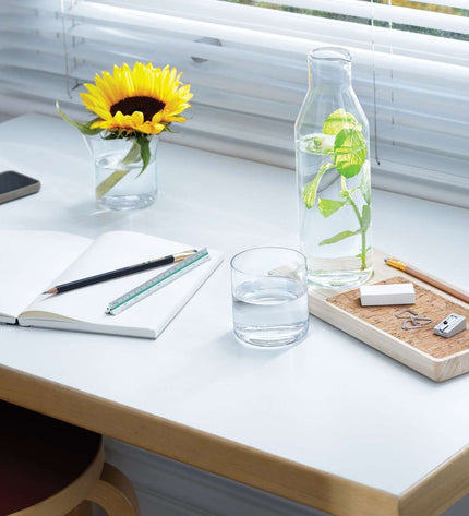 Desk Tray Organizer Carafe Set 28 cm