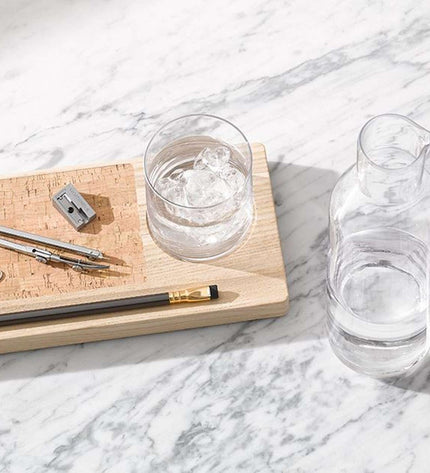 Desk Tray Organizer Carafe Set 28 cm