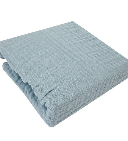 Muslin sheet with elastic band 140 x 70 cm BLUE