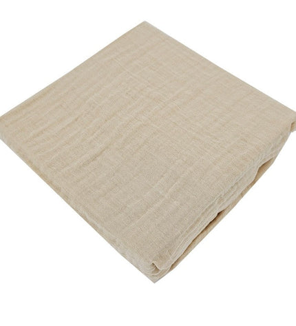 Muslin fitted sheet with elastic band 140 x 70 cm Honey