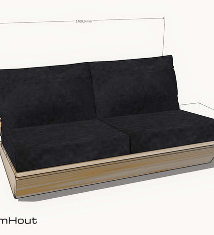 Loungebank 2-zits Montecastelli douglas