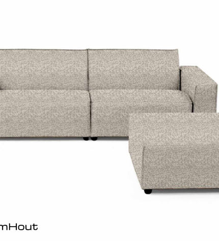 Icon loungeset 3-zits bank plus hocker Bubalou