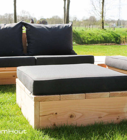Loungeset Montecastelli - 5-zits hoekbank + hocker voordeelset
