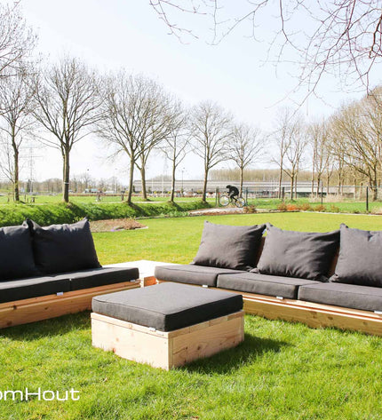 Loungeset Montecastelli - 5-zits hoekbank + hocker voordeelset