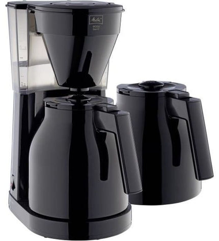 MELITTA Easy Therm II - Filterkoffiezetapparaat 1 L - 1050 W met tweede kan - Zwart