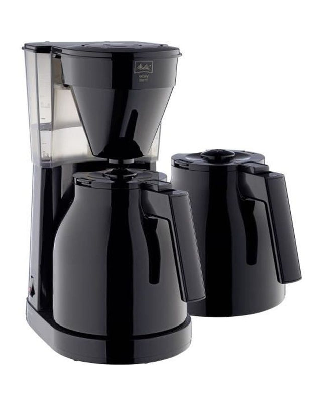 MELITTA Easy Therm II - Filterkoffiezetapparaat 1 L - 1050 W met tweede kan - Zwart