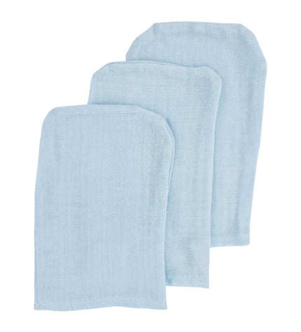 Muslin Bath Wash Mix 3 pcs Blue