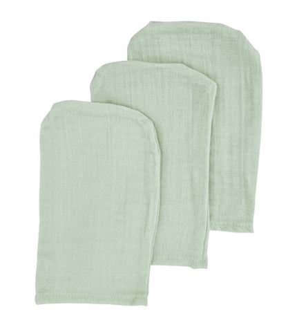 Muslin Bath Wash Mix, 3 pcs, Mint