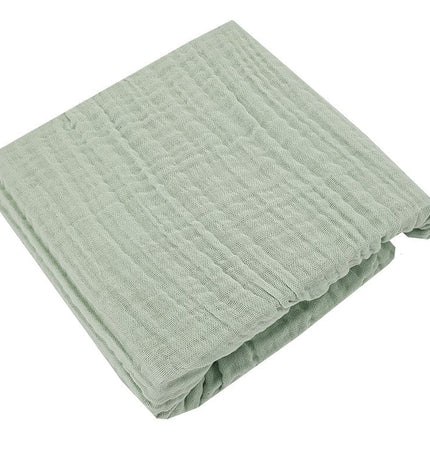 Muslin fitted sheet with elastic band 120 x 60 cm Mint