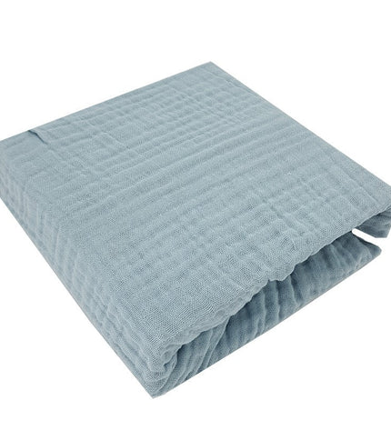 Muslin fitted sheet with elastic band 120 x 60 cm Mint