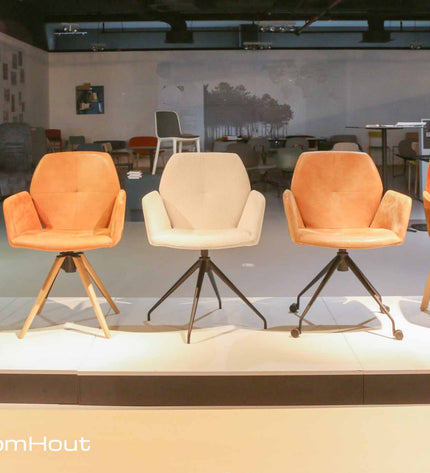 Stoel Mobitec Mood#95 - houten frame spinpoot