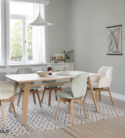 Stoel Mobitec Mood#95 - houten frame recht