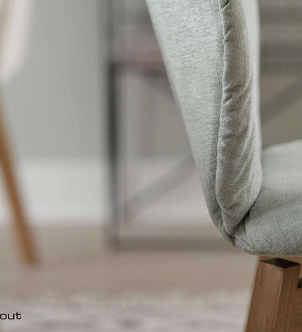 Stoel Mobitec Mood#95 - houten frame recht