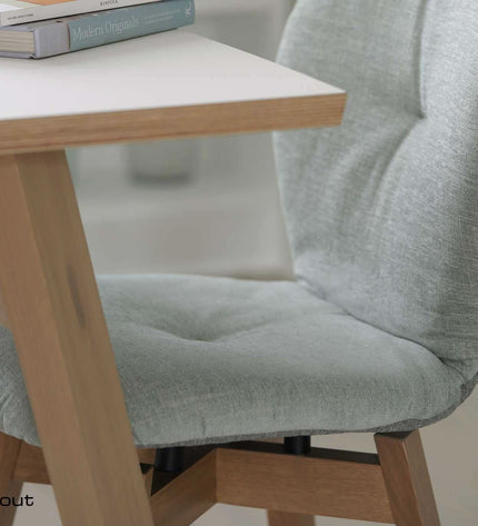 Stoel Mobitec Mood#95 - houten frame recht