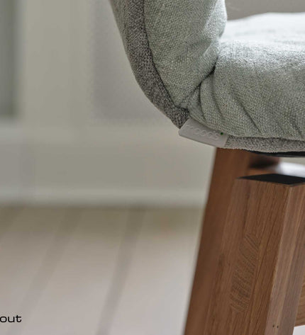 Stoel Mobitec Mood#95 - houten frame recht