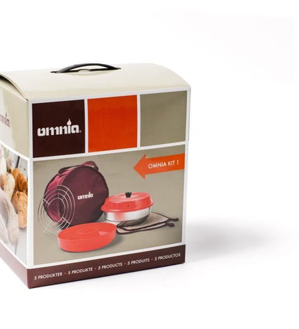 Omnia Pack 1: Oven + Bag + 2 Pot Holders + Grill + Silicone Mold
